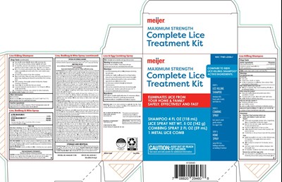Principal Display Panel (Meijer Lice Treatment Kit 79481 2550 1 63 255 01v3.0)